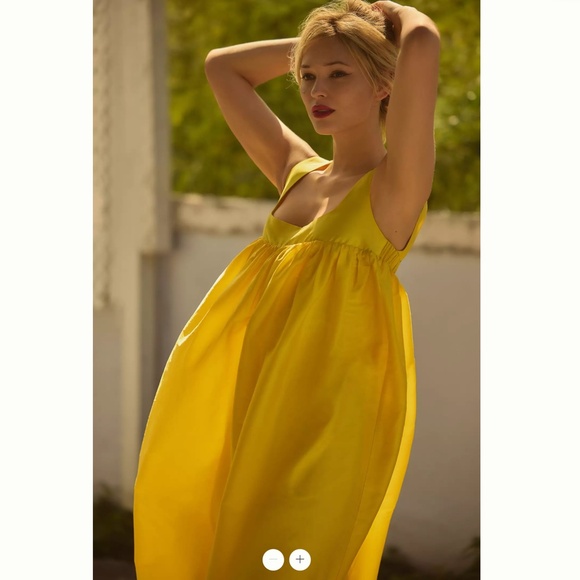 Anthropologie Pinnacle by Shruti Sancheti Square-Neck Babydoll Maxi Dress - Picture 4 of 4